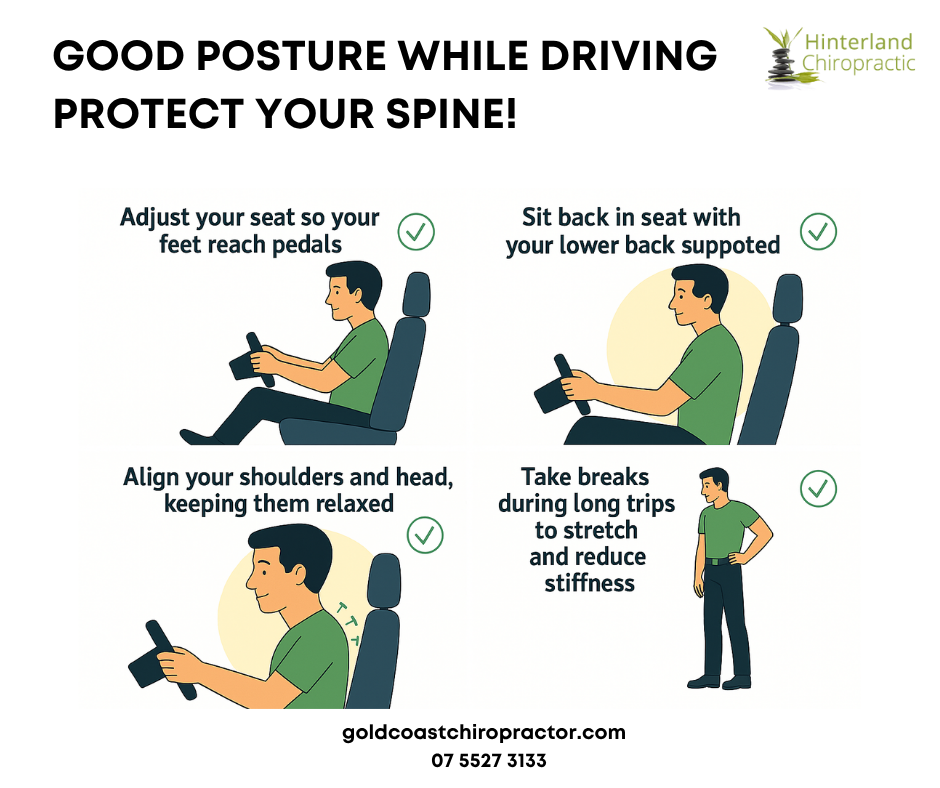 🚗 Good Posture While Driving: Protect Your Spine! | Gold Coast Chiropractic Treatment